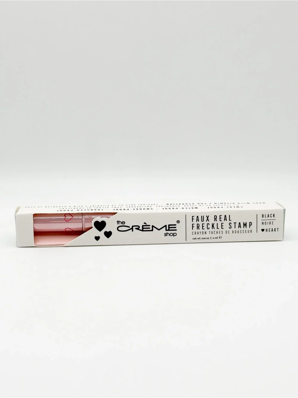 2 Pack The Crème Shop Dual-Ended Eyeliner Pen w/ Heart Face Stamp Black Eyeliner